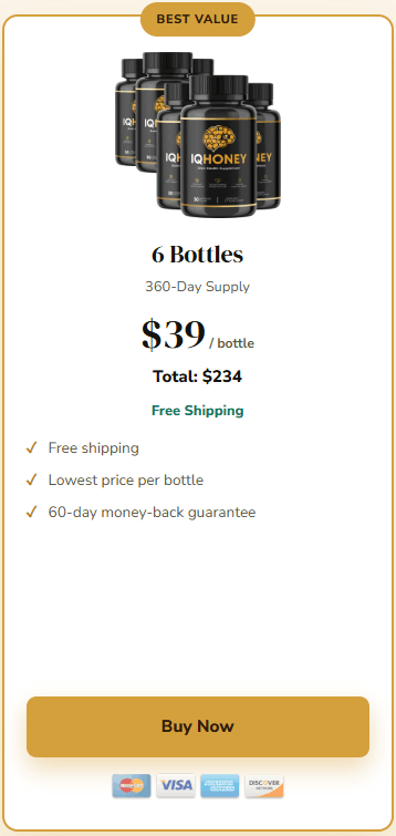 iq honey 6 bottles price